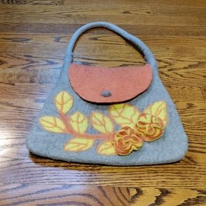 Beautiful 100% Wool Fall purse! Hippy boho
